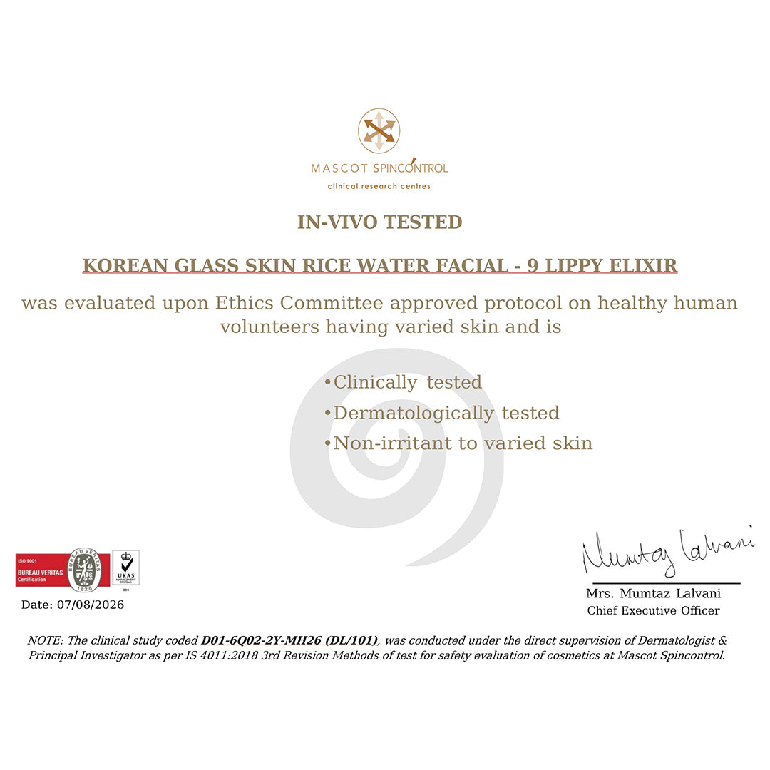 Korean Glass Skin Rice Water Facial Kit 9 Steps 183g