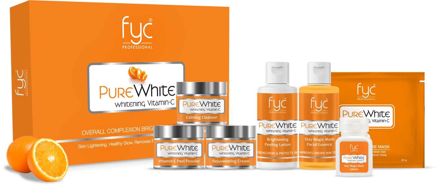 PURE WHITE WHITENING VITAMIN-C FACIAL KIT (500g)