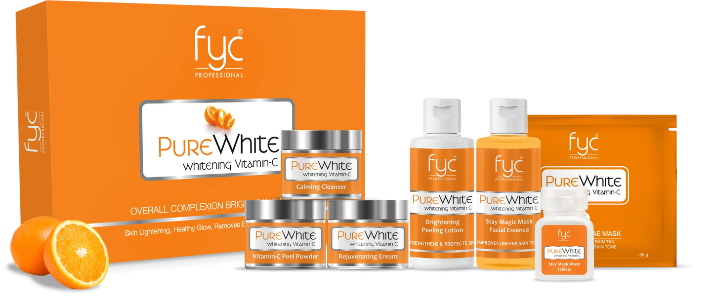 PURE WHITE WHITENING VITAMIN-C FACIAL KIT (500g)