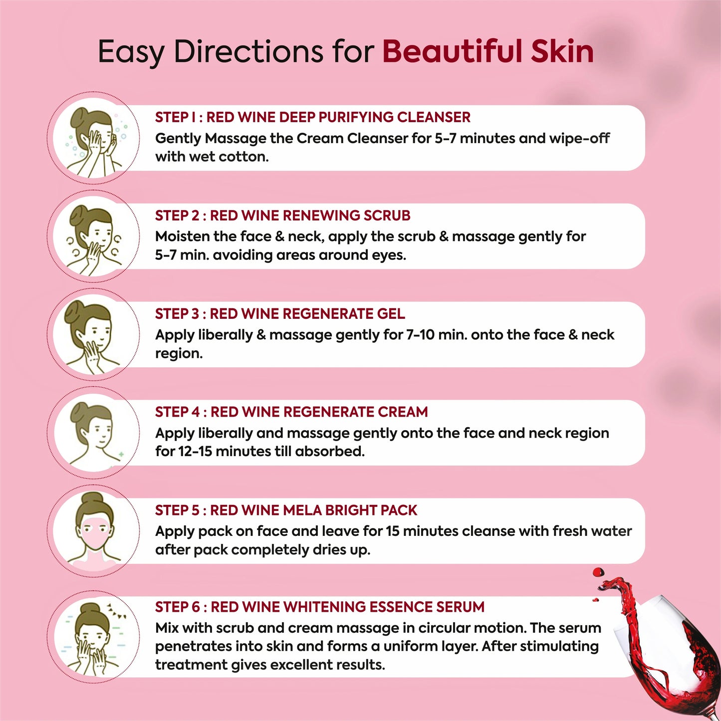 Red Wine Skin Firming & Tightening Facial Kit – 260g