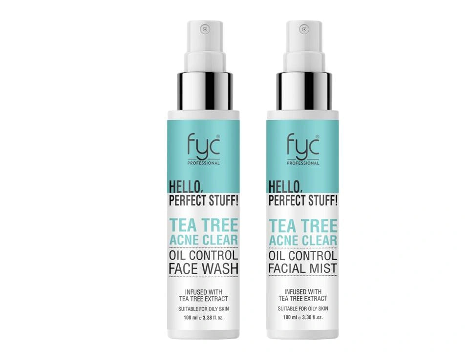 Tea tree acne clear oil control face wash & mist (combo)