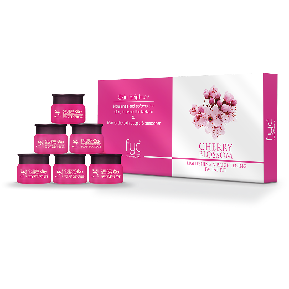 CHERRY BLOSSOM LIGHTENING AND BRIGHTENING FACIAL KIT (300g)