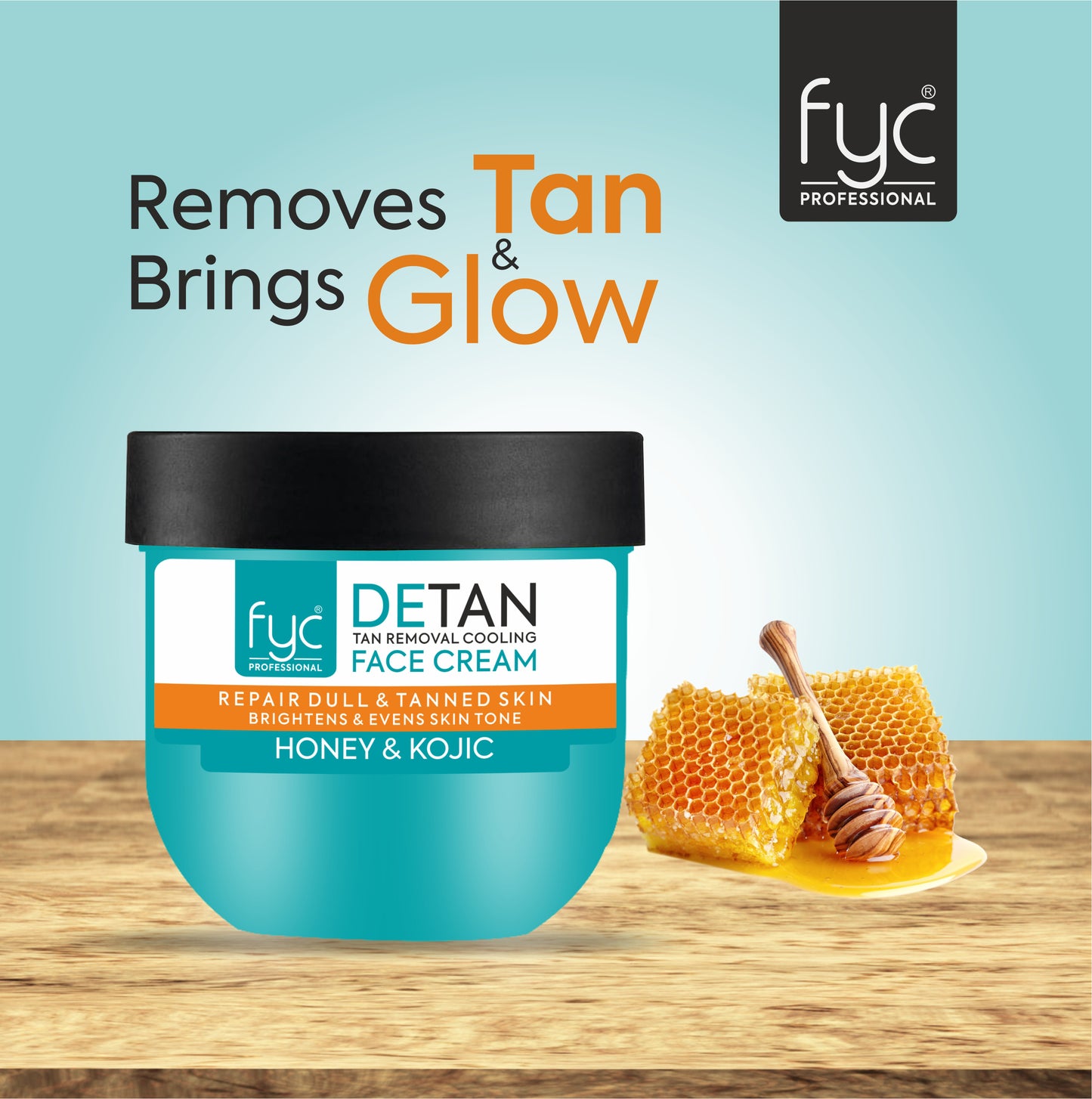 Detan Tan Removal Cooling Face Cream (400g-Jar)