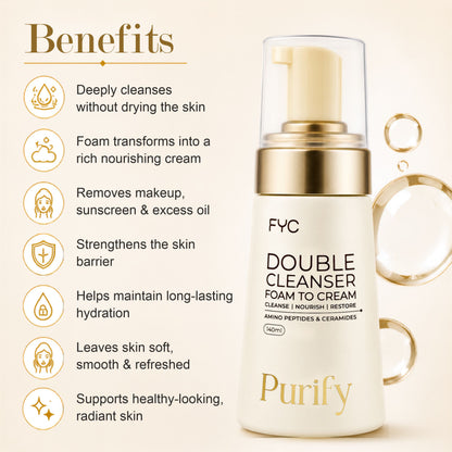 FYC Professional Purify Double Cleanser Foam to Cream