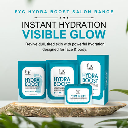 HydraBoost Complete Salon Care Kit – Facial Kit, Face Bleach, Manicure Pedicure & Body Polishing
