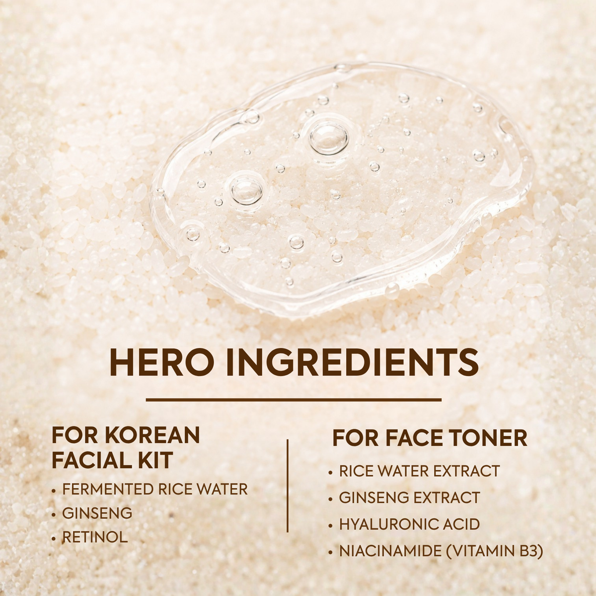 Korean Facial Kit + Face Toner | Fresh & Plump Combo