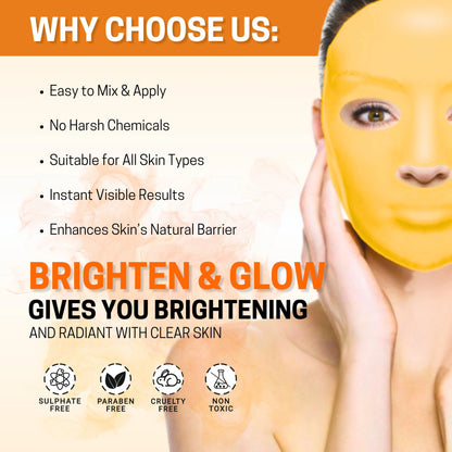 Orange Vitamin-C Peel-Off Mask – Pack of 2 (30g Each)