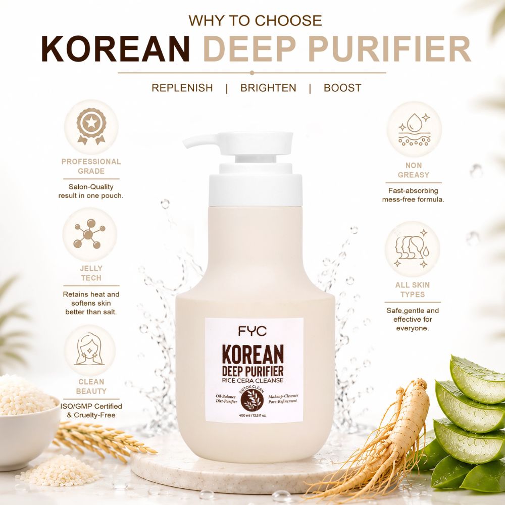FYC Korean Deep Purifier Face Cleanser with Rice Water & Ginseng Oil