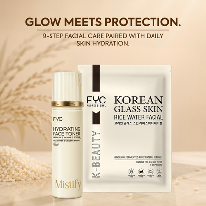 Korean Facial Kit + Face Toner | Fresh & Plump Combo