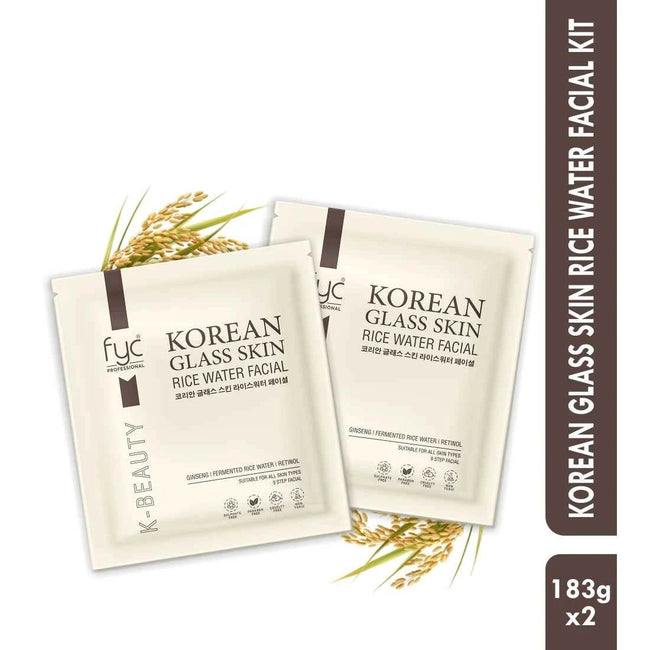 Korean Glass Skin Rice Water Facial Kit 9 Steps (183gx2)