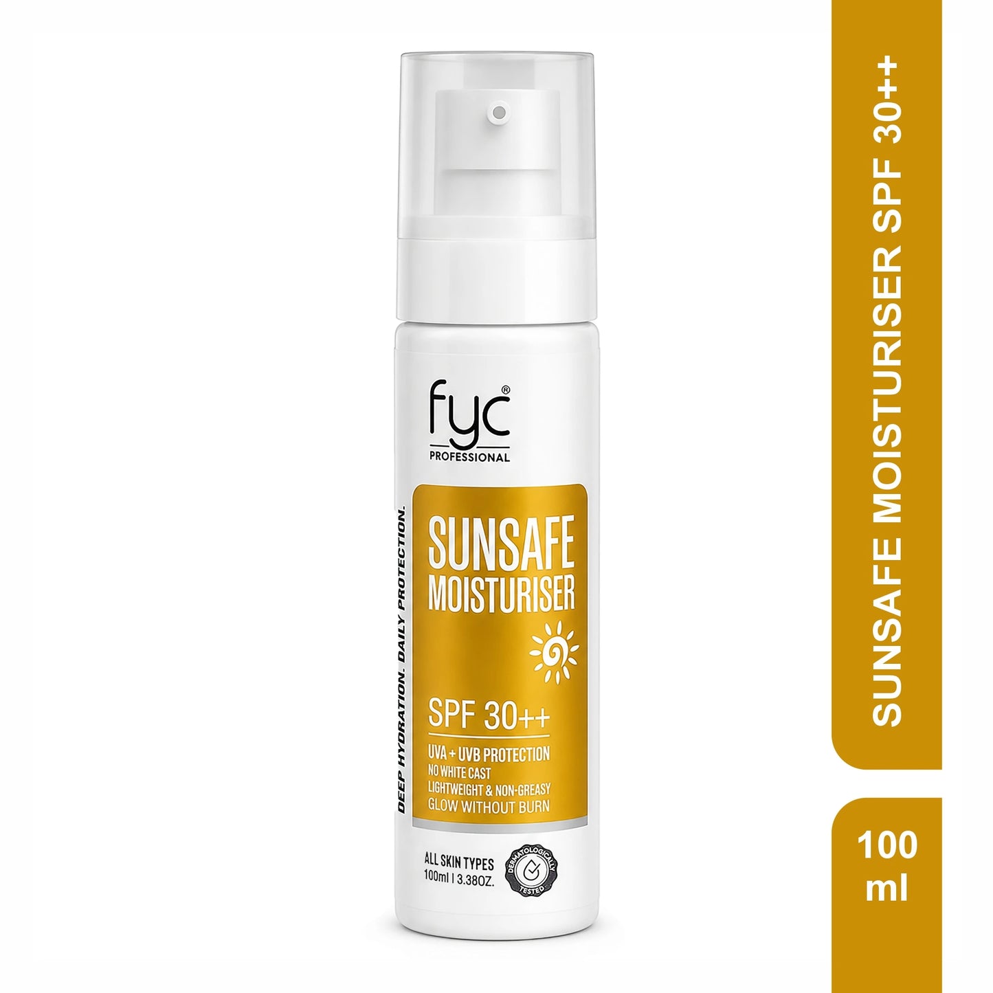 FYC Professional SunSafe Moisturiser SPF Protection & Hydration Lotion – 100ml