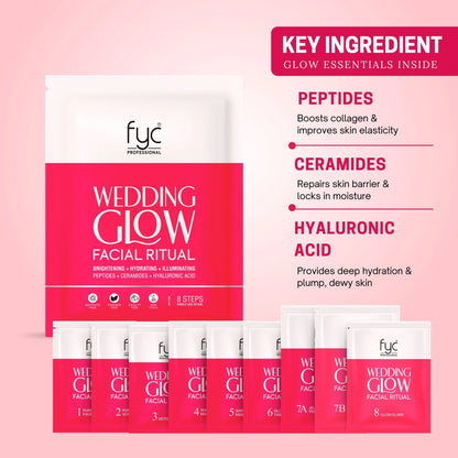 Wedding Glow Facial Ritual – 8 Step Facial Kit (185g x 5)
